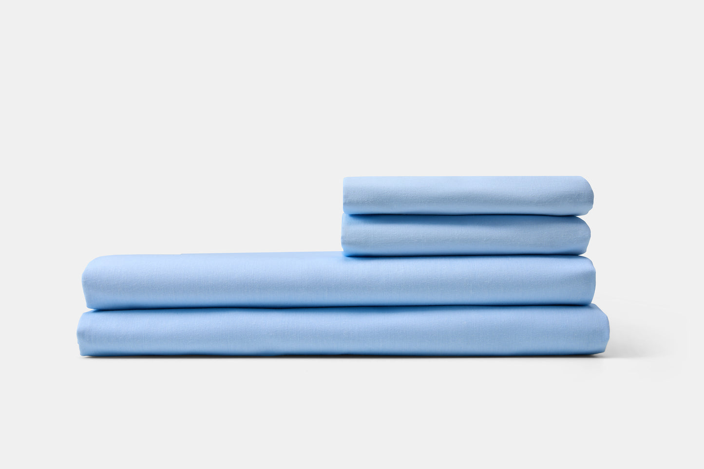 Healthcare Bed Sheet Blue Stack Percale T180 Color CotPoly Thomaston