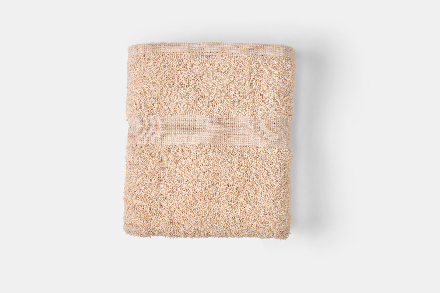 Hotel Hand Towel Terry Cotton Poly Thomaston Cam Folded Beige