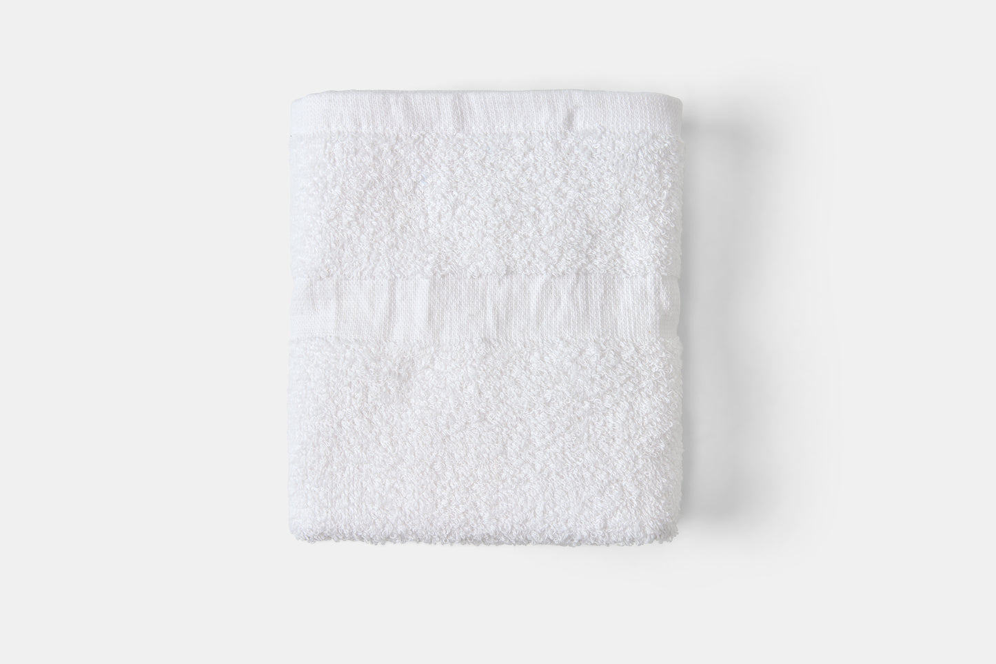 Hotel Hand Towel Terry Cotton Poly Thomaston Cam Folded White