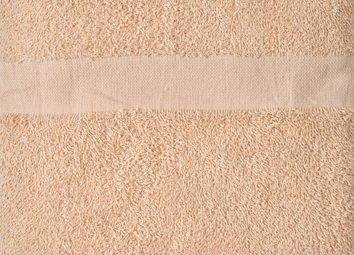 Hotel Bath Towel Terry Cotton Poly Thomaston Cam Border Beige