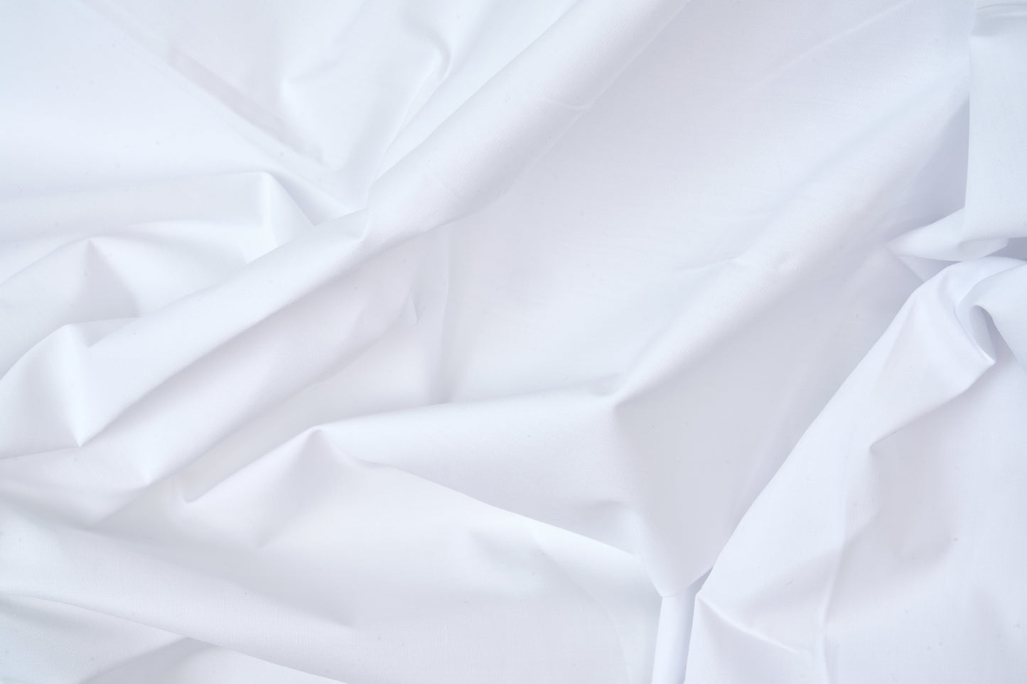 Hotel Bed Sheet Fabric White Percale T300 CottonPoly Royal Suite