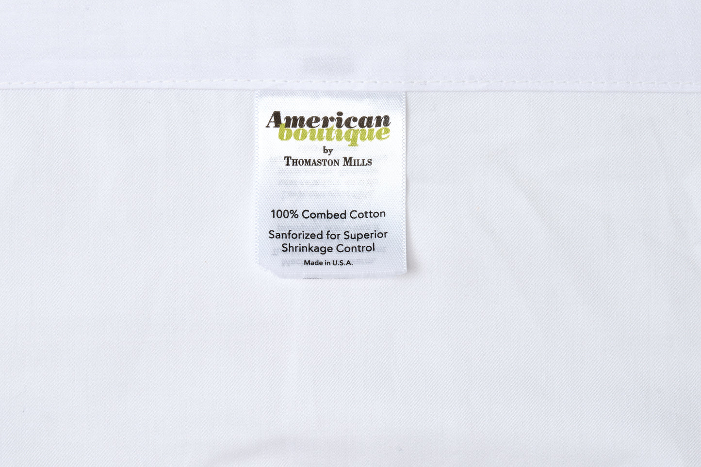 American Boutique label on a white background