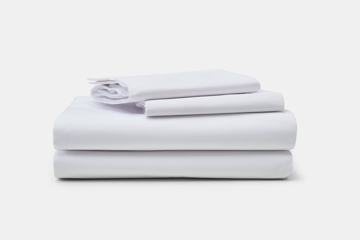 Hotel Bed Sheet Stack Percale T180 Cotton Poly New Era