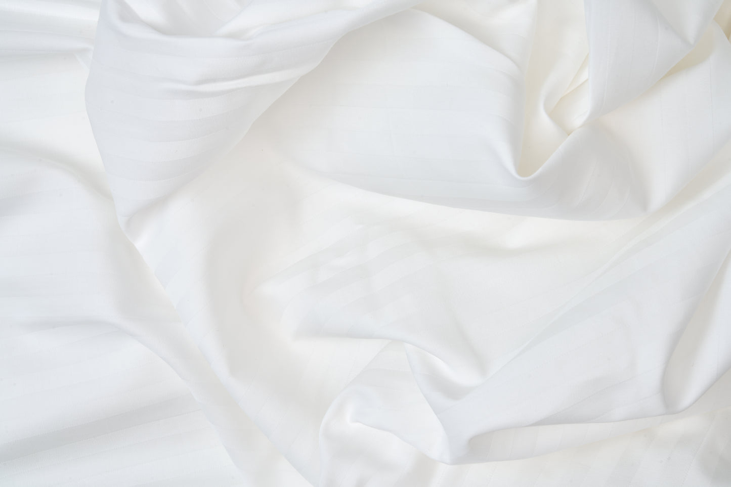 Hotel Bed Sheet White Fabric Sateen T310 Cotton Lineage