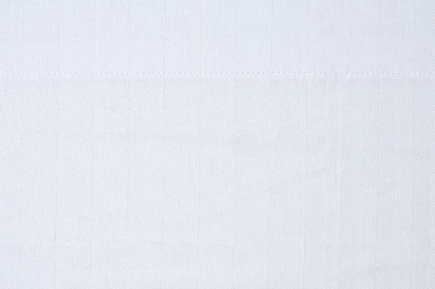 Hotel Bed Sheet White Hem Twill T250 CottonPoly Satin Stripe