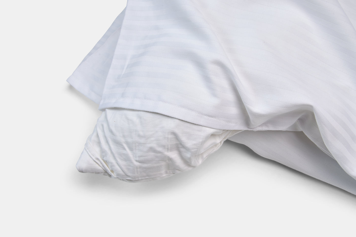 Hotel Duvet Cover Hand Hold Sateen T310 CotPoly Satin Stripe