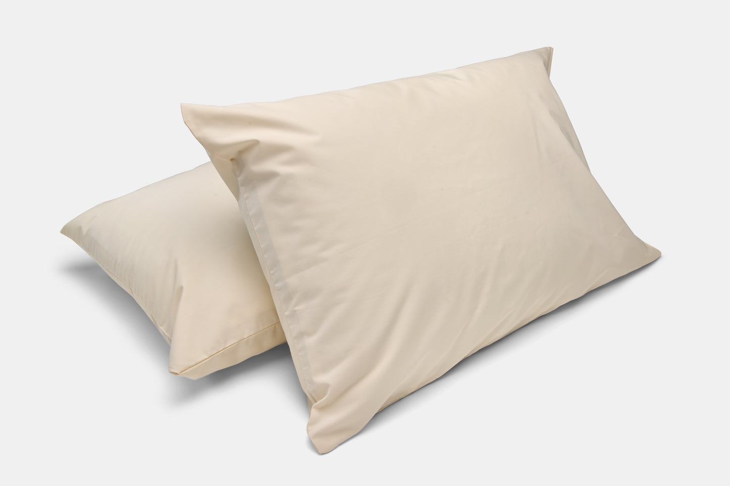 Hotel Pillowcases on Pillows Bone Percale T250 CottonPoly Royal Suite