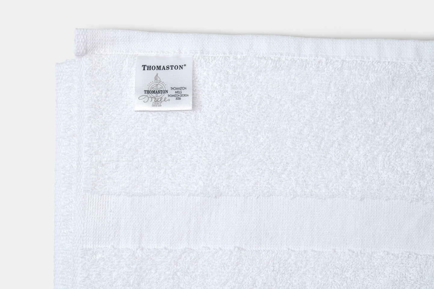 Hotel Towel Terry Cotton Poly Thomaston Cam label white