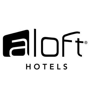Aloft Hotels logo in black on a white background