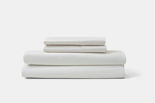 Hotel Bed Sheet Stack Sateen T300 Cotton Origin