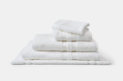 Hotel Towel Stack Luxury Terry Combed Cotton Magnolia