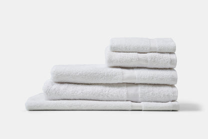 Hotel Towel Terry Cotton Poly Thomaston Cam White Stack