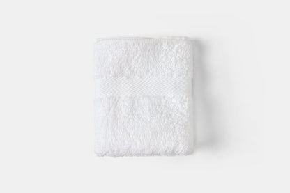 White textured square on a light gray background