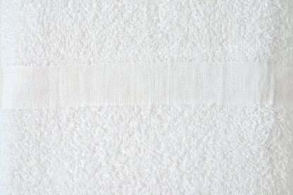 Hotel Bath Towel Terry Cotton Poly Thomaston Cam Border White
