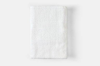 Hotel Bath Towel Terry Cotton Poly Thomaston Cam Folded White
