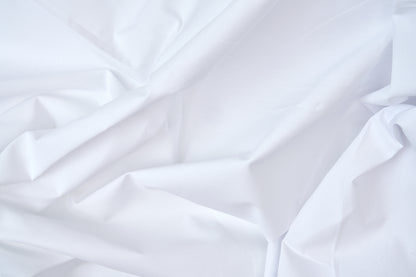 Hotel Bed Sheet Fabric White Percale T300 CottonPoly Royal Suite