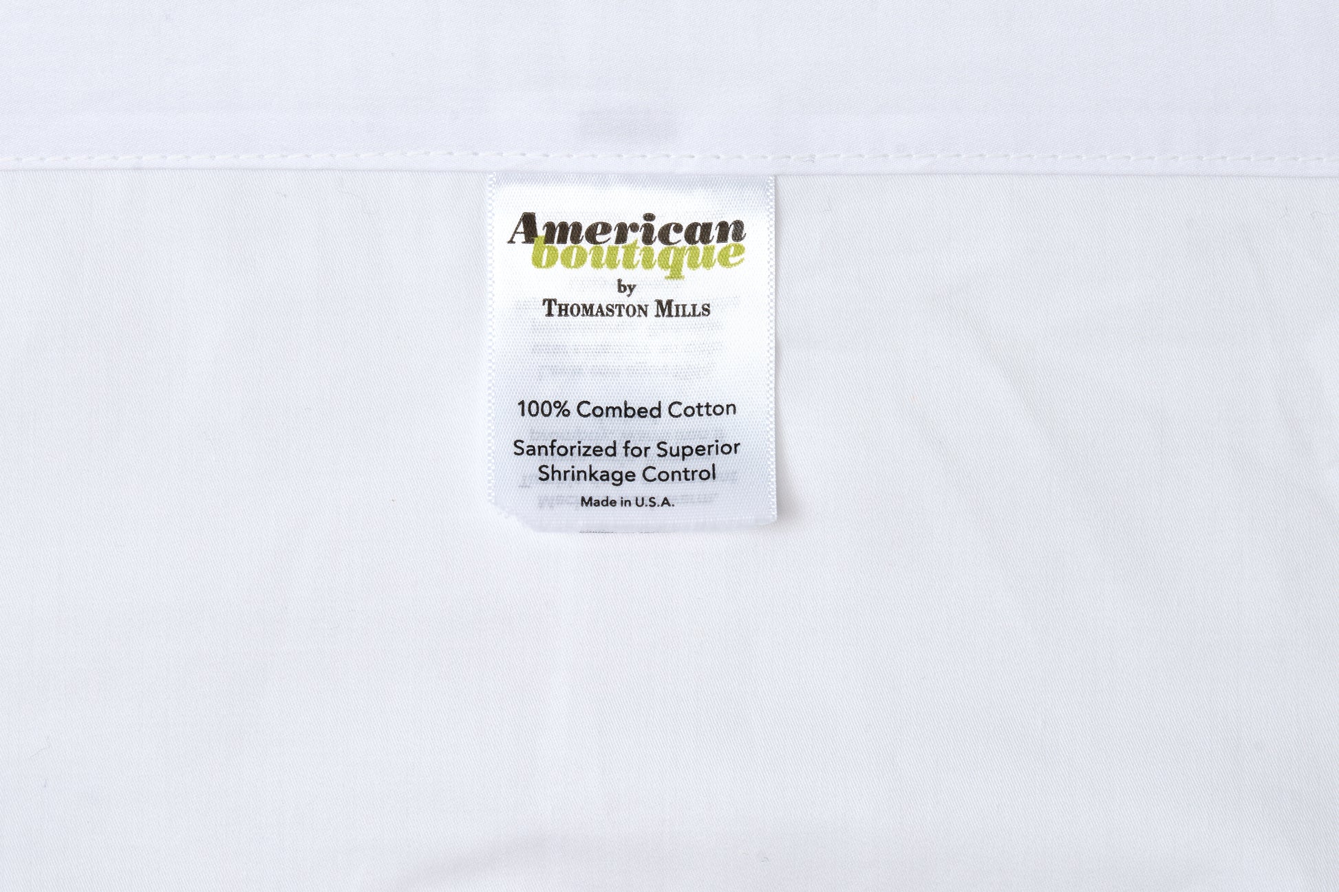 American Boutique label on a white background