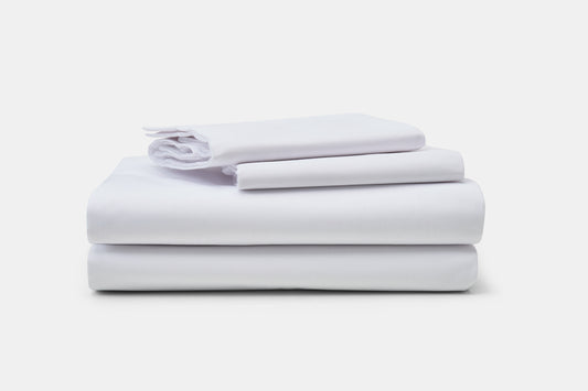 Hotel Bed Sheet Stack Percale T180 Cotton Poly New Era