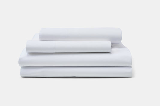 Hotel Bed Sheet Stack Percale T300 CottonPoly Royal Suite