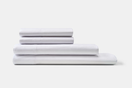 Hotel Bed Sheet Stack Sateen T300 Cotton American Boutique