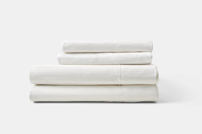 Hotel Bed Sheet Stack Sateen T310 Cotton Lineage