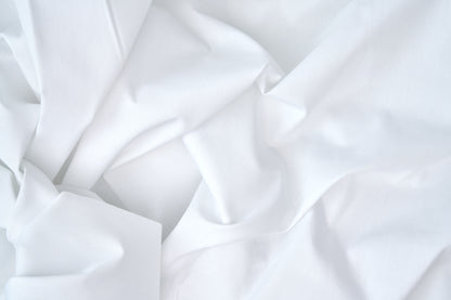 Hotel Bed Sheet White Fabric Percale T250 CottonPoly Royal Suite