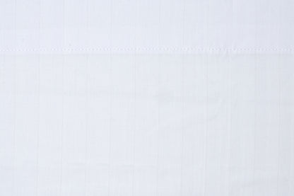 Hotel Bed Sheet White Hem Twill T250 CottonPoly Satin Stripe