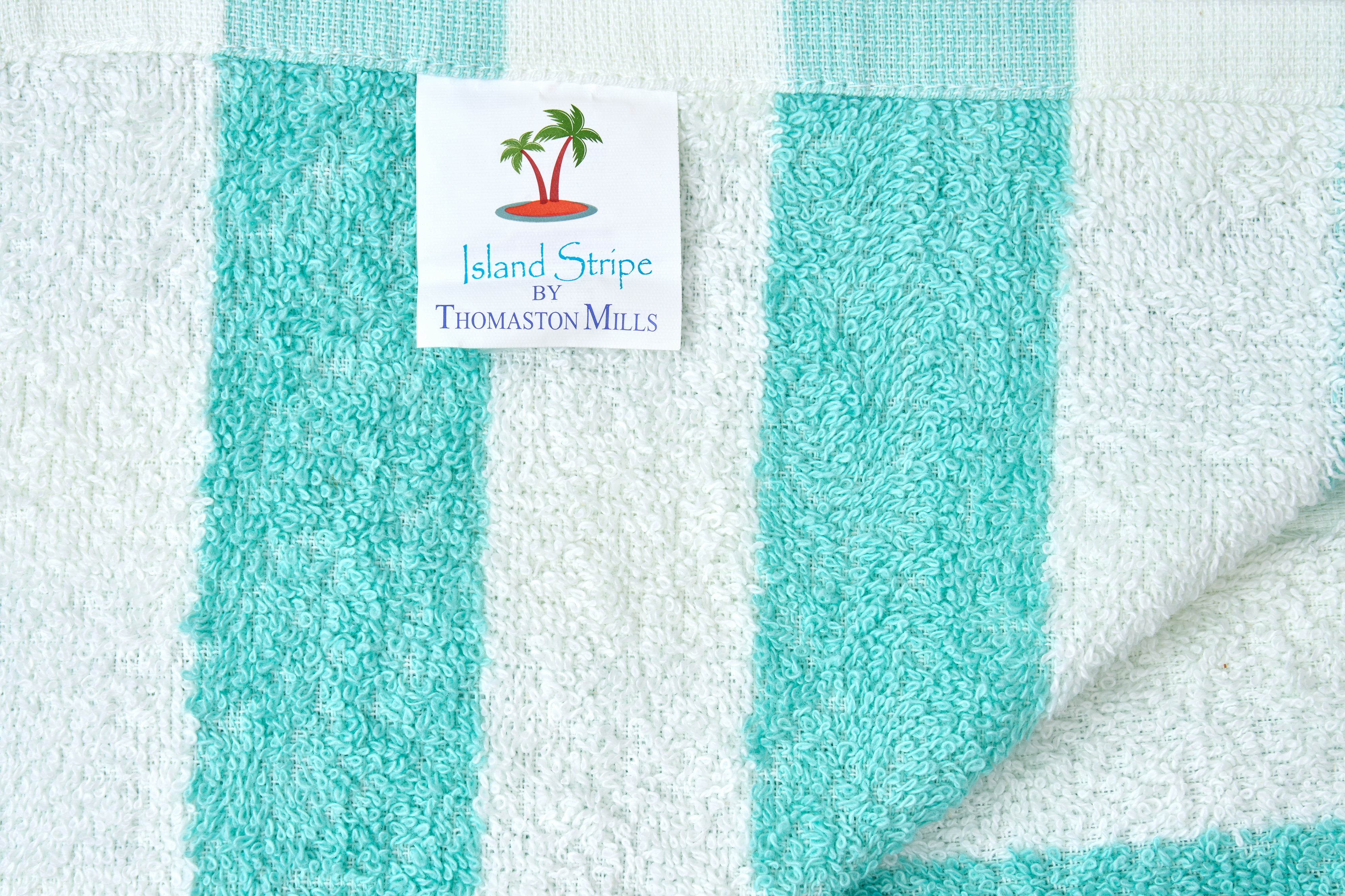 Hotel Pool Towel | Terry Cotton | Island Stripe – Thomaston-Mills